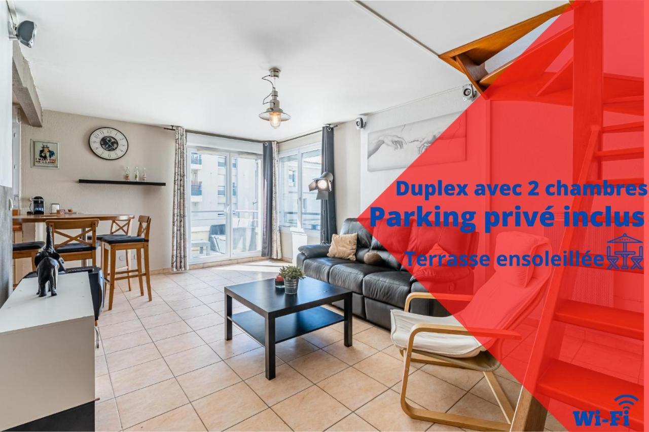 La Joliette; Duplex 2 Chambres, Parking Inclus+ Terrasse+ Ascenseur Марсель Екстер'єр фото